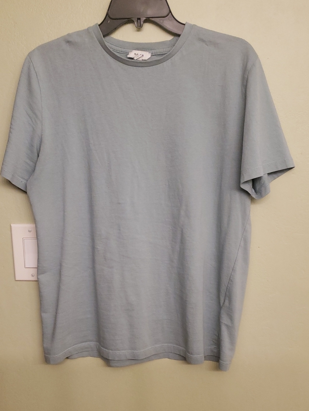 Reiss Light Green Short Sleeve Crewneck Tee